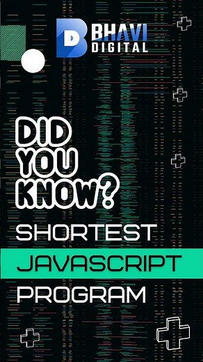 👉 The Shortest JavaScript Program Will Shock You 🤯 Watch Now ! 🤩