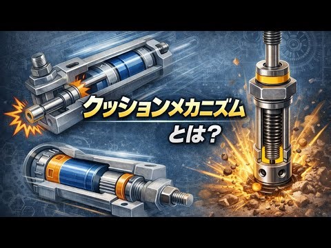 【衝撃の正体】エアシリンダのクッション機構とは？知らないと壊れます
