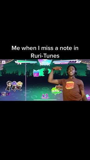 I play muse dash on controller so its weird to play on mobile #obeyme #obeymenightbringer #fyp #greenscreen