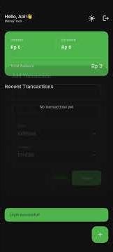simple money tracking - Flutter & mockAPI