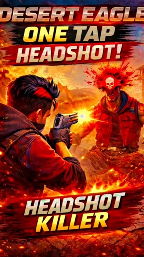 Desert Eagle One Tap Headshot 🔥😈 | Headshot King Gameplay | Free Fire #freefire #viral #shorts