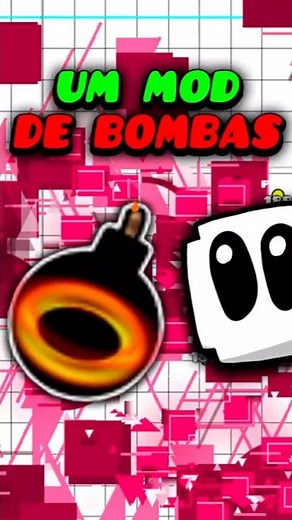 UM MOD DE BOMBAS NO GEOMETRY DASH!! #geometrydash #games #gd #shorts