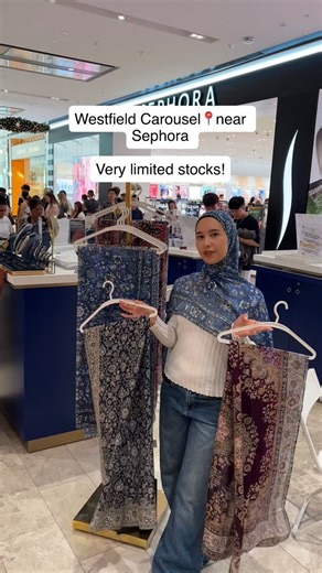 Cloaks On You 🤍 Modesty Abayas on Instagram: "Perth pop up 🤍 our new Turath Collection of Persian rug print Modals can be shopped in-person at our Westfield carousel pop up near Sephora. 📍 until stocks last! 🥹"