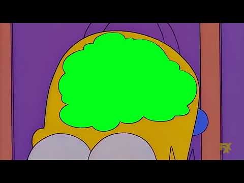 Homero pensando (pantalla verde)