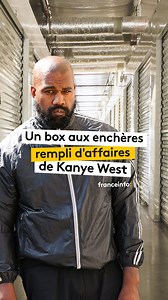 La vente aux enchères de box de stockage est courante aux États-Unis. La semaine dernière, des chercheurs de trésors sont tombés sur une pépite : un box rempli d'affaires appartenant au rappeur Kanye West #selfstockage #kanyewest #ye #yeezy | Franceinfo