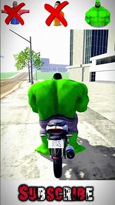 HULK Ki girl friend ban gayi ♥️🎁 !! Indian bike driving 3D game 🎮 #indianbikedriving3d #games