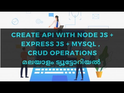 create node js api with all database operations malayalam tutorial
