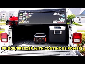 Dometic CFX Fridge/Freezer in Our Jeep Gladiator | Continuous Power!