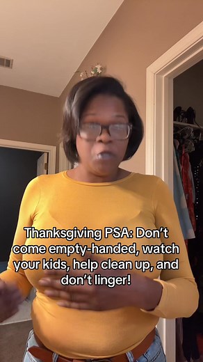 Thanksgiving rules for the visitors: don’t show up empty-handed, keep your kids from tearing up folks’ houses, help clean up when it’s over, and don’t linger when it’s time to go. Follow these and you’ll get invited back next year. See y’all out there. #RealTalkWithMikala #ThanksgivingEtiquette #HolidayHouseRules #FamilyGatheringTips #KeepItClassy | Mikala Ammons