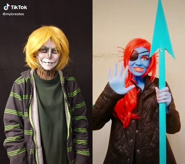 Undertale Flowey and Undyne Cosplay Duet