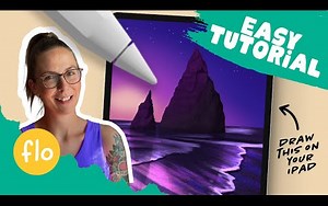 【Procreate】中文版新手级教程 You Can Draw This in PROCREATE 5 手把手教你画礁石风景插画绘图教程_哔哩哔哩_bilibili