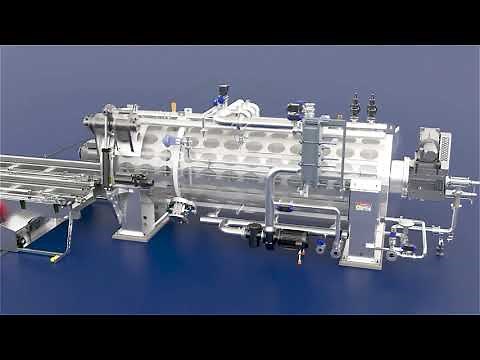 ROTARY STEAM AIR RETORT PROCESS ANIMATION
