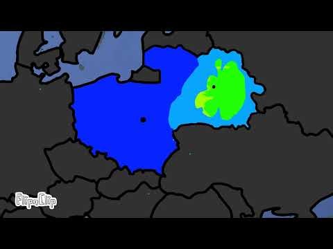 Poland vs Belarus and Lithuania war animation