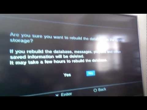 How to Rebuild The PS3 Database | Recovery Menu | Safe Menu