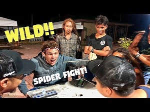 Filipino SPIDER FIGHTING Is Wild! (PHILIPPINES FUN)