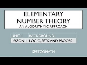 01-01: Logic, Sets, and Proofs