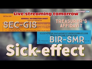 SEC General Information Sheet BIR Statement of Management Responsibility Understanding Sick Effect