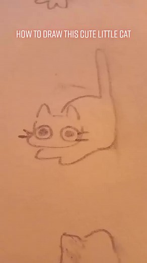 How to Draw a Cute Little Cat - Step by Step Tutorial