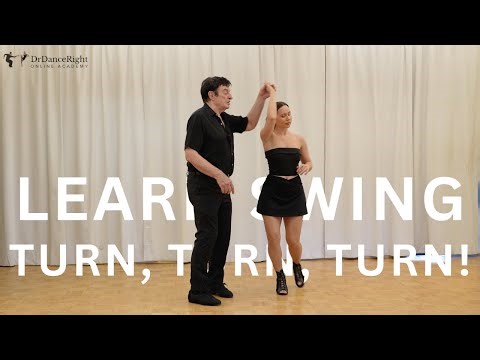 Jitterbug Swing Turns Combined | Underarm + Reverse (Steps)