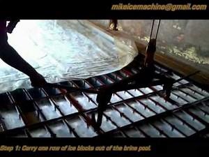 Block ice machine 40T/day, how to make ice blocks