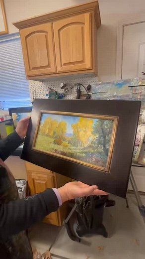 Final touches before the show! The artists of Fresh Air, Fresh Paint are framing their works today—catch the completed collection at Idaho Art Gallery Meridian November 4–29, with the artist reception Saturday, November 8, 5–8pm. | Idaho Art Gallery