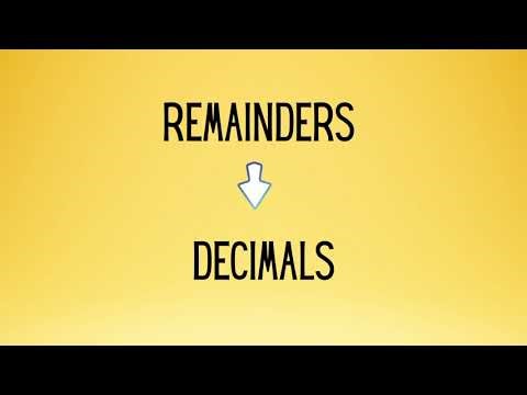 How to Turn Remainders into Decimals