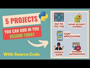 5 Python Projects you can add in your resume today