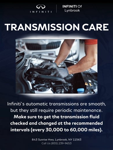 INFINITI of Lynbrook | INFINITI’s automatic transmissions are engineered for a smooth ride, but they still require periodic maintenance to stay in top shape. To... | Instagram