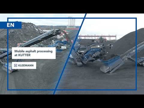 Kleemann Processing Train in Asphalt Recycling | MSS 502 EVO & MR 100 NEO in Action at KUTTER
