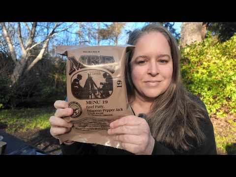 My First MRE Review & Taste Test | Menu #19 Beef Patty (Heater FAIL) 😅