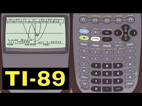 TI-89 Calculator - 30 - Finding Max and Min of a Function in Graph Mode