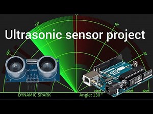 Ultrasonic sensor project using arduino Uno | Ultrasonic radar project | Dynamic spark