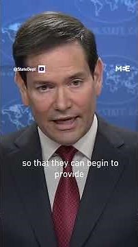 Journalist questions Rubio after he says ‘everyone wants peace for Gaza’,