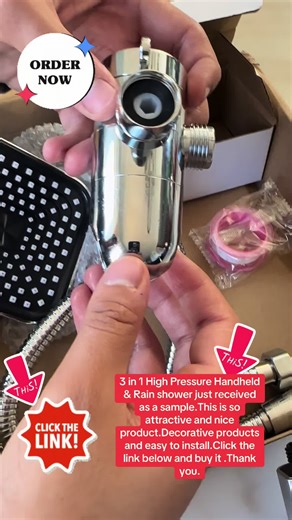 3 in 1 High Pressure Handheld & Rain shower just received as a sample.This is so attractive and nice product.Decorative products and easy to install.Click the link below and buy it .Thank you.#creatorsearchinsights #fypage #viral?tiktok🥰 #viral_video #foryoupage