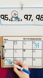 Missing Numbers! Math Around the Room! Number Sets to: 20, 100 & 120 For the 🔗 comment: MISSING #kindergarten #maths #firstgrade | Erika Deane- Purposeful in Primary