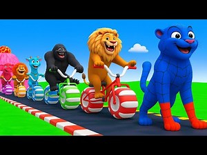 SUPERHERO ANIMALS Cross Magic Fountain! Epic Makeovers