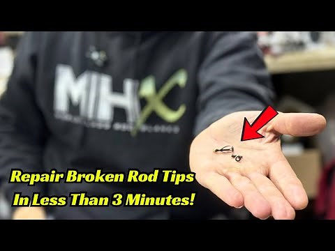 How To Repair A Broken Fishing Rod Tip In Under 3 Minutes! So Easy!