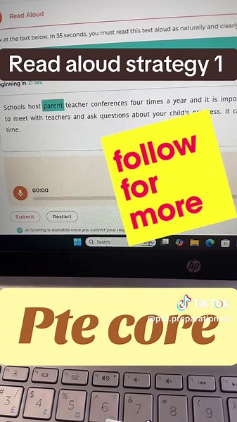 Understanding PTE Core Speaking Section
