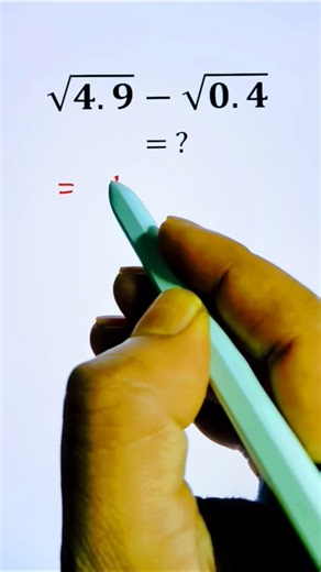Simplifying Square Roots Maths Expression With Decimal Numbers #maths #simplification