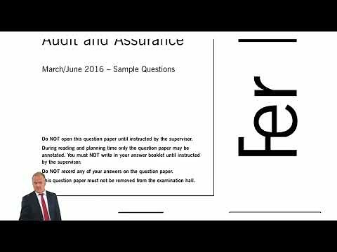 ACCA F8 AA LSBF PAUL MORISON 2021 LECTURE 3