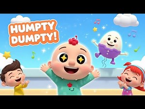 Humpty Dumpty Song Sat on a Wall | Fun Kids Nursery Rhyme with Jumpy Bumpy I ‪@BerryBoo-shiz‬