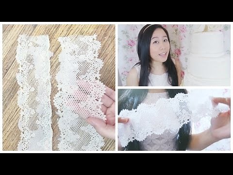 HOW TO MAKE A SUGAR LACE FOR WEDDING CAKES