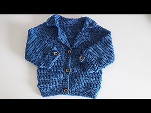 Crochet #24 How to crochet a "Bomber jacket " for baby/child