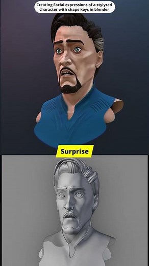 Creating Smooth Facial Expressions in Blender | Shape Key Showcase#blender_face_rigging