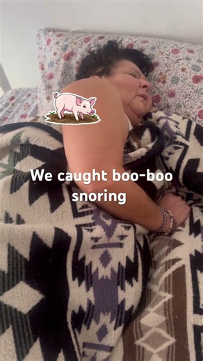 Boo-boo snoring like a pig ￼