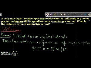Understanding Uniform Deceleration: Distance Calculation Example