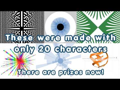 I didn't think it was possible to make such good math art with only 20 characters on Desmos