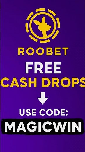 Roobet Promo Code - "MAGICWIN" Use for FREE CASH DROPS BONUS