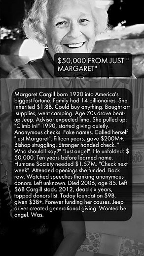 💌💰 $50,000 FROM JUST "MARGARET"