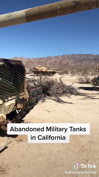 Abandoned Military tanks somewhere in California #abandoned #urbanexploring #abandonedplaces #urbanexploring #fyp